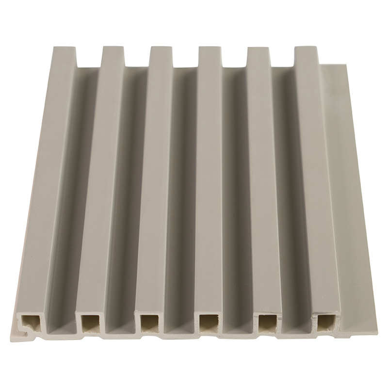 Leveys 158mm Paksuus 17mm PVC puu-muovi komposiitti seinäpaneelin säleikkö