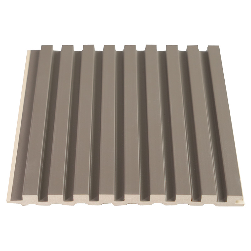 Leveys 150mm Paksuus 8mm Uroitettu koristeellinen kiinteä PVC-ritiläpaneeli